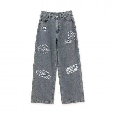 【LTXC】ワッペンデザインデニムパンツ