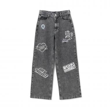 【LTXC】ワッペンデザインデニムパンツ