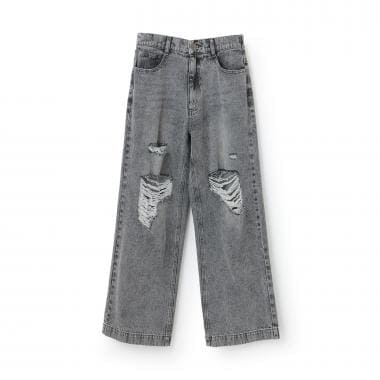 【LTXC】【セット可】ダメージデニムワイドパンツ