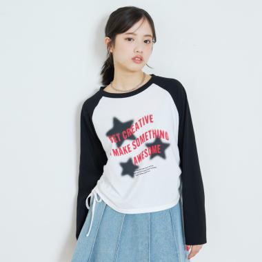 【LTXC/綿100%】アソートラグラン長袖T