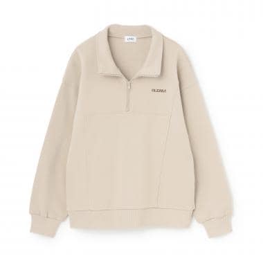 【LTXC/綿100％】ハーフZIPプルオーバー