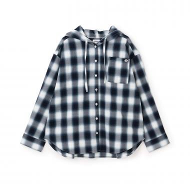 【LTXC】チェックシャツパーカー