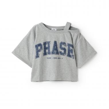 【LTXC/綿100％】ワンショルロゴ半T