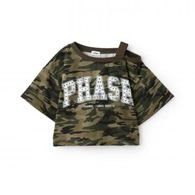 【LTXC/綿100％】ワンショルロゴ半T