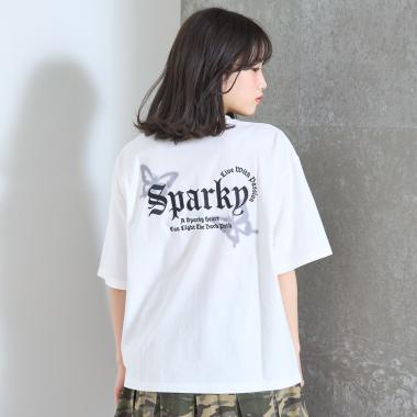 【LTXC/綿100%】5分袖グラフィック半袖T