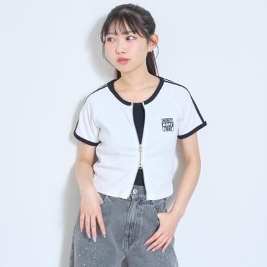 【LTXC/抗菌防臭】タンクつきラインジップ半袖