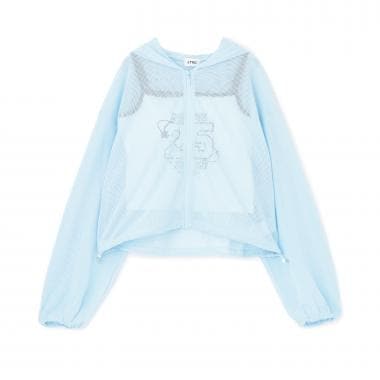 【LTXC/抗菌防臭】キャミつきメッシュパーカー