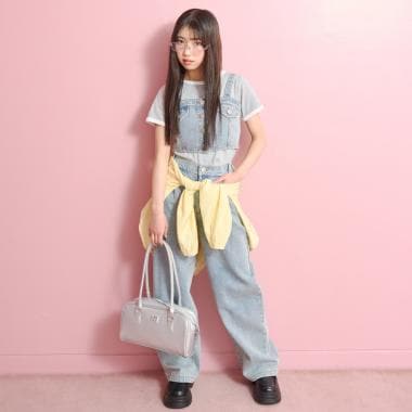 【LTXC】デニムパンツビスチェセット