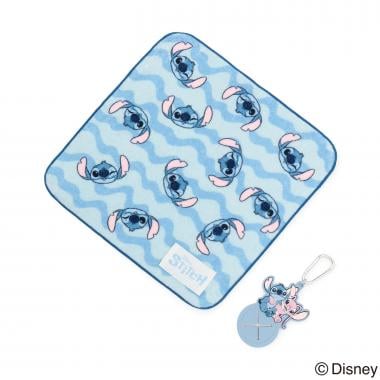 【Disney】【スティッチ】/【LTXC】カラビナ付きハンドタオル