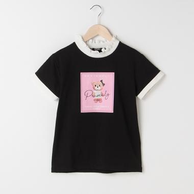 ラビ子プリントハイネックTシャツ