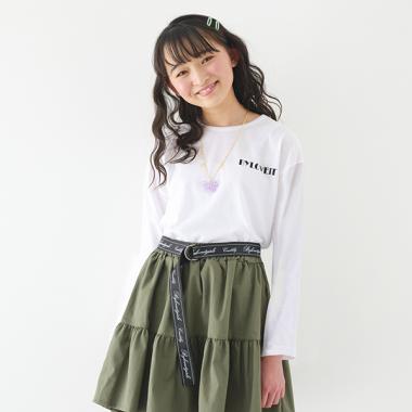 ユニコーンペンダントつきロゴTシャツ