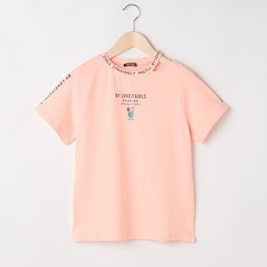 衿スリットミニポイントTシャツ