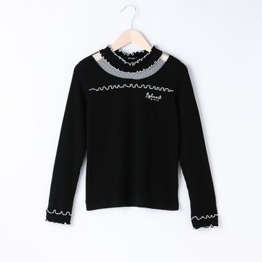 メロウチュール切替長袖Tシャツ(120cm オフ ホワイト): ジュニア 
