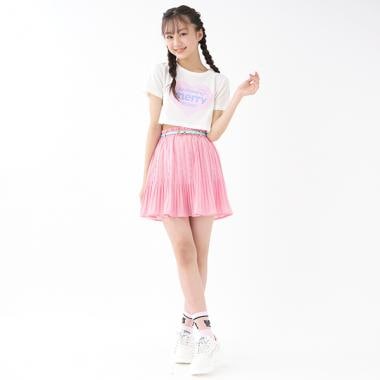 みかみちゃん用 キッズ スカパン リンク】プリーツスカパン(キッズサイズ)(80cm ブルー): キッズ