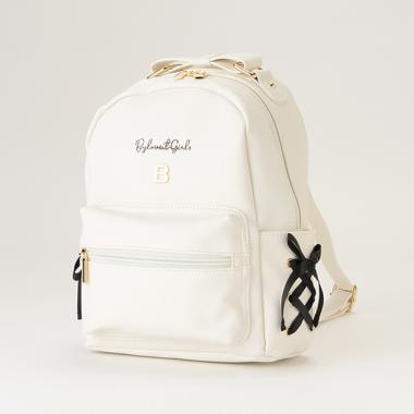 レースアップミニリュック(F アイボリー): ジュニア - ナルミヤ