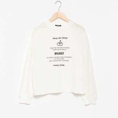 チェリープリントロングTシャツ