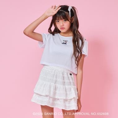 ハローキティ】肩あきTシャツ(120cm 白): ジュニア - ナルミヤ