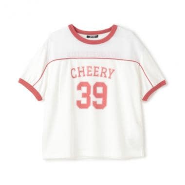 チュール切替Tシャツ