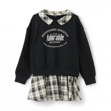 衿つきプルオーバーセットアップ