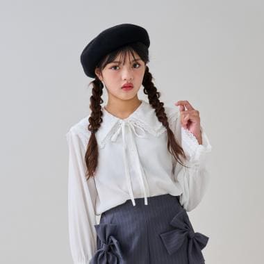 Ｗセーラーカラーブラウス