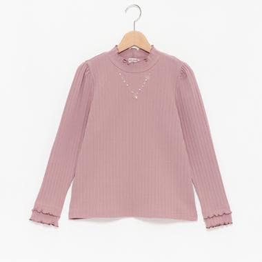 【人気商品再入荷】【直営店で取り扱い無し】リボンネックレス長袖Tシャツ