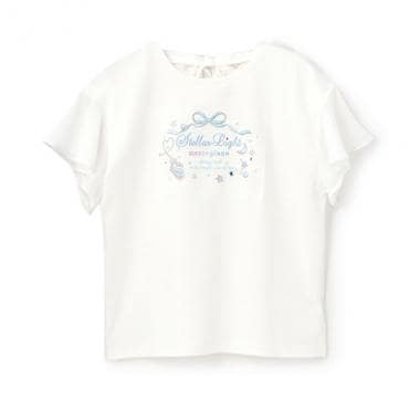 【人気商品再入荷】【直営店で取り扱い無し】フレア袖後ろリボン半袖Tシャツ