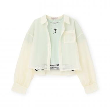 【人気商品再入荷】【直営店で取り扱い無し】シアーシャツ＆リブTシャツセット