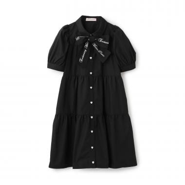 ☆彡リボンつきティアードワンピース