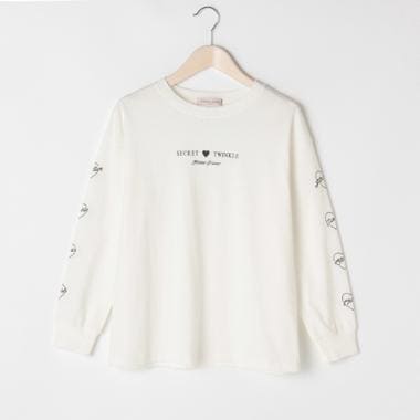 メゾピアノ 半袖 Tシャツ 120cm ミミ ハート ピンク メゾピアノ 【しなこちゃん×ミミポポ】Tシャツ 120 ピンク