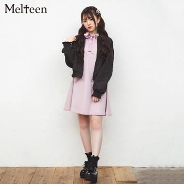 【Melteen】 バックレースアップブルゾン