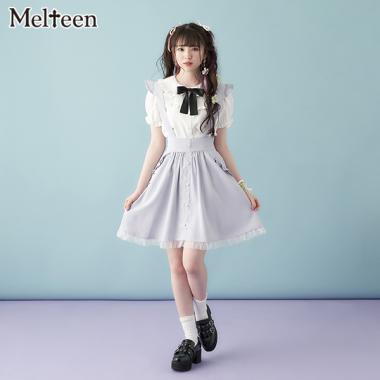 【Melteen】つりつきハートボタンスカート