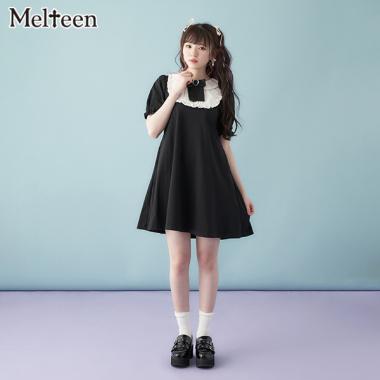 【Melteen】ヨーク切り替えフリルワンピース