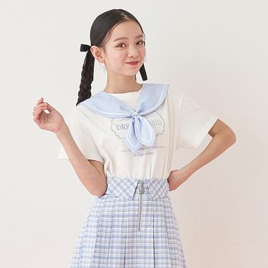 人気ブランド新作豊富 3WAYセーラーTシャツ(S(140) ジュニア ホワイト): オフ ルームウェア・パジャマ
