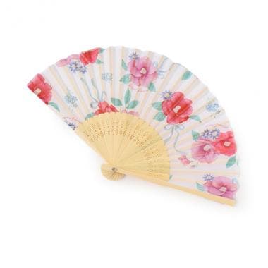椿柄扇子