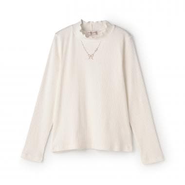 プチハイネック長袖Tシャツ