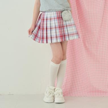 ラメベルトつきプリーツスカート