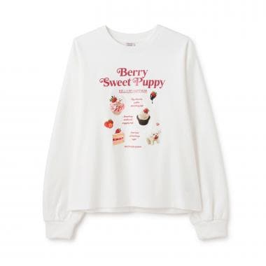 ストロベリーモチーフ長袖Tシャツ