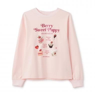 ストロベリーモチーフ長袖Tシャツ
