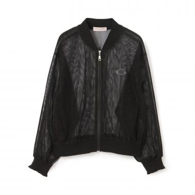 ラメメッシュブルゾン