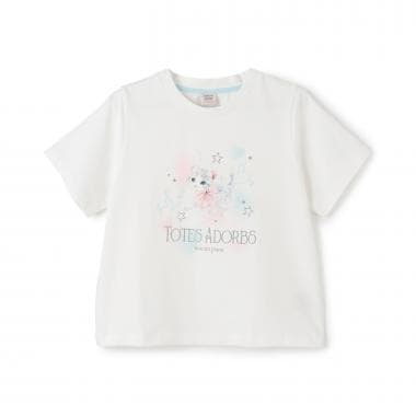 【接触冷感】ふわふわねこちゃんTシャツ
