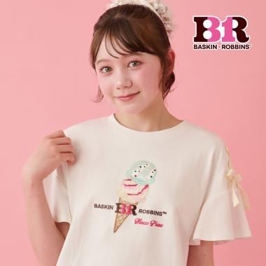 【サーティワン アイスクリーム】【接触冷感】袖レースアップTシャツ