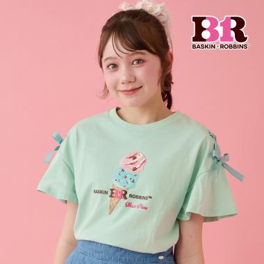 【サーティワン アイスクリーム】【接触冷感】袖レースアップTシャツ