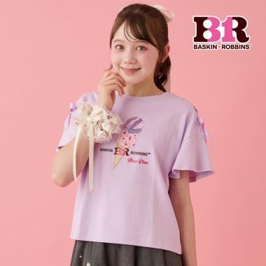【サーティワン アイスクリーム】【接触冷感】袖レースアップTシャツ