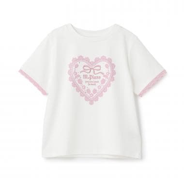 トリムレース半袖Tシャツ