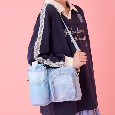 星座＆音符柄ボトルホルダーつきショルダーバッグ♪