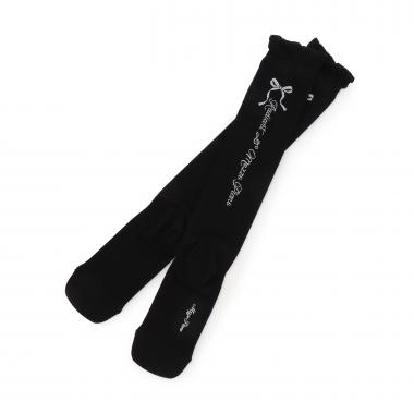 リボン＆ロゴハイソックス