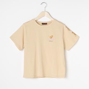 クマフォトバックプリントTシャツ