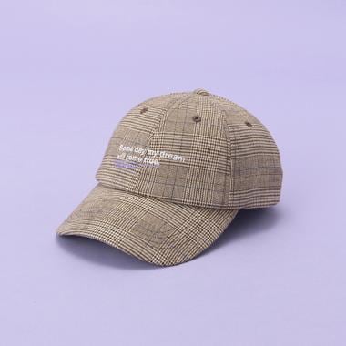 グレンチェックロ―キャップ