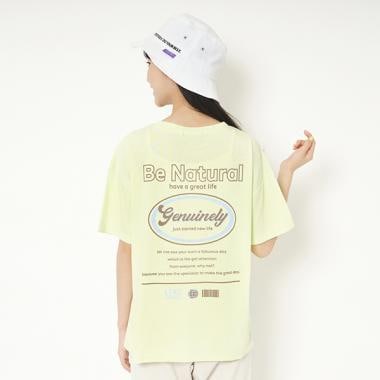 サークルバックプリント半袖Tシャツ