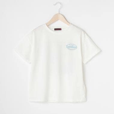 バックレトロプリント半袖Tシャツ